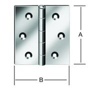 Vormann VORMANN Charnière de porte angulaire L60xH60mm, galvanisée roulée Quantité:1