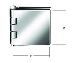 Vormann VORMANN Charnière de porte de chariot angulaire B60xH60mm, non percée brute Quantité:1