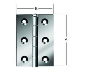 Vormann VORMANN Charnière de porte demi-largeur L26xH30mm, galvanisée roulée Quantité:1