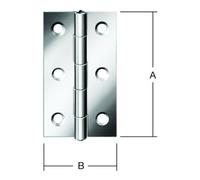 Vormann VORMANN Charnière de porte étroite L34xH60mm, galvanisée roulée Quantité:1