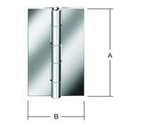 Vormann VORMANN Charnière de porte étroite L34xH60mm, roulée, brut Quantité:1
