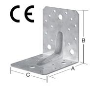 Vormann VORMANN Connecteur d'angle 105 x 105 x 90 mm avec CE, acier galvanisé Quantité:1