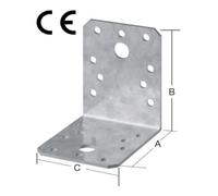 Vormann VORMANN Connecteur d'angle 90 x 90 x 40 mm acier galvanisé CE Quantité:1