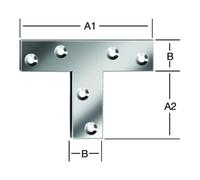 Vormann VORMANN Connecteur plat en T 70 x 16 x 52 x 1,5 mm acier galvanisé Quantité:1