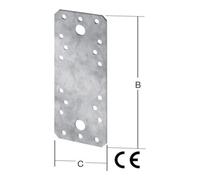 Vormann VORMANN Connecteur plat version lourde 136x55x2,5 mm acier CE Quantité:1