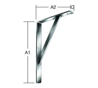 Vormann Vormann Console à étrier L.500mm H.330mm P.30mm Ép.4mm blanc Cap.200kg Quantité:1