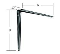 Vormann VORMANN Console L350xP300mm tôle d'acier, blanc, revêtu Quantité:1