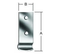 Vormann VORMANN Crochet de fermeture pour fermeture à levier coudé, L46mm acier inoxydable Quantité:1