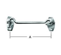 Vormann VORMANN Équerre de chaise avec œillet sur plaque, acier 120 mm, galvanisé Quantité:1