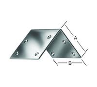 Vormann VORMANN Équerre grand angle 40x40x40x2mm en acier inoxydable, anti-rouille Quantité:1