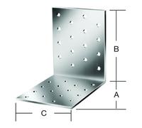 Vormann VORMANN Équerre pour plaque perforée 80 x 80 x 60 mm acier galvanisé CE Quantité:1
