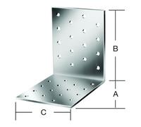 Vormann VORMANN Équerre pour plaque perforée 80 x 80 x 80 mm acier galvanisé CE Quantité:1