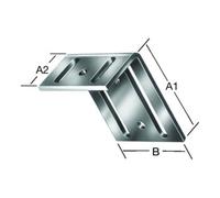 Vormann VORMANN Équerre réglable 75x35x65x3,5mm acier, galvanisé Quantité:1