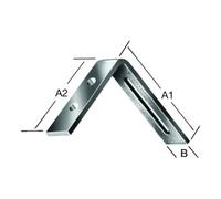 Vormann VORMANN Équerre réglable 80x65x20x4mm acier galvanisé Quantité:1