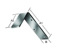 Vormann VORMANN Équerre renforcée 100x50x40x4,8mm acier galvanisé Quantité:1