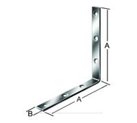 Vormann VORMANN Équerre renforcée 60x60x20x3mm acier galvanisé Quantité:1