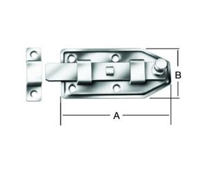 Vormann VORMANN Loquet à bouton droit avec boucle, H56xL140mm galvanisé Quantité:1