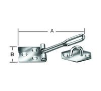 Vormann VORMANN Loquet à fil avec plaque à œillets attachée acier galvanisé Quantité:1