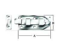 Vormann Vormann Loqueteau de porte L.100mm l.50mm acier bleu galvanisé avec gâche Quantité:1