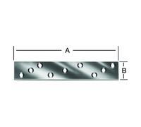 Vormann VORMANN Plaque de liaison 170 x 30 mm acier galvanisé Quantité:1