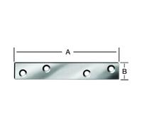 Vormann VORMANN Plaque de liaison 80 x 15 mm acier galvanisé Quantité:1