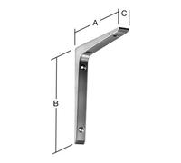 Vormann VORMANN Support de console L150xP100mm en aluminium moulé sous pression, blanc revêtement plastique Quantité:1