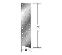 Vormann VORMANN Tôle perforée 200 mm x 60 mm x 2 mm acier galvanisé CE Oui Quantité:1