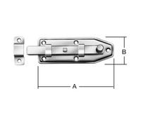 Vormann VORMANN Verrou de fenêtre avec boucle, droit B30xL80xE1mm acier inoxydable anti-rouille Quantité:1