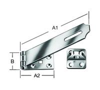Vormann VORMANN Verrou de sécurité L 100mm, l 35mm avec plaque à œil intégrée Quantité:1