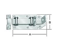 Vormann VORMANN Verrou roulant avec boucle, roulettes guidées, L160 x I70 mm acier galvanisé Quantité:1