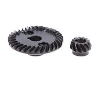 VORNEL Spirale de pignon 1PC 8mm 10mm Trou intérieur 12T 36T engrenage Conique en Spirale en métal Noir Ensemble d'engrenages Coniques en Spirale 9523 Ponceuse d'angle meuleuse d'angle ver à onglets