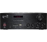 VornixorSarlshop-Ampli stéréo Compact VT-80 Noir, borniers à Visser pour 4 Haut-parleurs, télécommande Commande Uniquement pour Les entrées numériques (USB, Carte SD), antenne BT intégrée