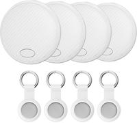 VornixorSarlshop-Android Smart Tag Blanc 4 Pack - GPS Tracker Compatible avec Google Localiser (Uniquement Android), Bluetooth Localisateur pour Clés, Portefeuilles et Valises, Batterie Remplaçable
