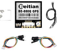 VornixorSarlshop-BE-880Q Module GPS avec flash QMC5883L Boussole Antenne GPS Niveau TTL 38400bps pour Arduino Raspberry Pi Aircraft Pixhawk APM Contrôleur de vol