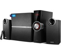 VornixorSarlshop-C2XD - Kit d'Enceintes 2,1 PC Noir Analogique et Optique, Télécommande Sans Fil (53 Watts)