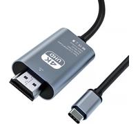 VornixorSarlshop-Câble HDMI USB C HDMI 4K HDMI,2M Câble HDMI USB C Adaptateur USB C HDMI Compatible Thunderbolt 3/4 vers HDMI pour Surfac Pro 7/8/9,IPa Pro2018,Air 2020/2022,Huawei Mate 40,Vivo X80 P
