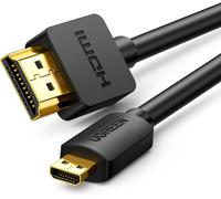 VornixorSarlshop-Câble Micro HDMI Mâle vers HDMI Mâle Cordon Haut Débit Supporte 4K 60Hz 3D Ethernet ARC Compatible avec ASUS Zenbook Huawei MediaPad Lenovo Yoga 710 Raspberry Pi 4 GoPro Hero 6 Hero