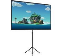 VornixorSarlshop-cran de Projection avec Trépied, Écran de Projection Portable 100 Pouces, 16:9, Écran pour Projecteur 4K, léger, Facile à Installer, Idéal pour Le Cinéma à Domicile, Les Films Intéri