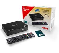 VornixorSarlshop-Décodeur Satellite TS9019HEVC, Carte à Puce Tivùsat Classic Incluse, certifié DAZN, Plus de 70 chaînes HD gratuites, Serie A sur DAZN1 et DAZN2, Mise à Jour Automatique des chaînes