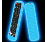 VornixorSarlshop-Housse Coque en Silicone Compatible avec Hisense Télécommande EN2X27HS EN2BI27H EN2BO27H EN2A27 Control, Antidérapant Étui de Protection pour Hisense TV Remote (Glow Blue)