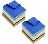 VornixorSarlshop-Lot de 18 Chiffons de Nettoyage en Microfibre pour Lunettes, Lunettes, objectifs d'appareil Photo et téléphones 14 x 7,6 cm
