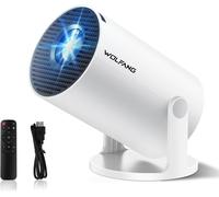 VornixorSarlshop-Mini ProjecteurApplis Intégrées & Wi-FI 6 Videoprojecteur HD 1080p avec Bluetooth et Trapézoïdale Verticale Auto, Retroprojecteur à 180° pour la Chambre, Compatible iOS/Android/PC/TV