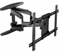VornixorSarlshop-Multibrackets Fullmotion Dual XL Support TV Mural Double Bras pour 40"-86" VESA 200x200-600x400 Inclinable Orientable Extensible Noir.