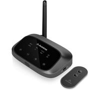 VornixorSarlshop-Oasis Plus 2 ¿ Émetteur Bluetooth pour téléviseur avec contrôle du Volume à Distance, Prend en Charge Deux écouteurs, aptX¿Adaptive, Pass¿Through soundbar, pour TV optiques ou AUX