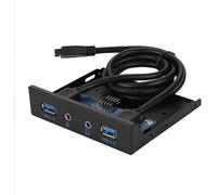 VornixorSarlshop-Panneau Frontal, Panneau Avant Multifonctionnel 3,5 Pouces Front Panel Connector 2 interfaces USB3.0 avec Audio Micro