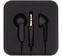 VornixorSarlshop-Pocket - écouteurs Boutons avec étui Enrouleur en Silicone - Noir