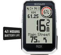 Vornixorsarlshop-Rox 4.0 Endurance White Hr Set Gps Y Compris Cardiofréquencemètre Et Overclamp Butler 41 Heures D'autonomie De La Batterie Compatible Avec Les E-Bikes 30 Fonctions Comme L'alt