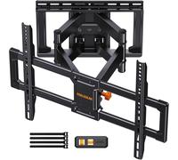 VornixorSarlshop-Support Mural TV Mouvement Complet TV 42 à 90 Pouces à 68 kg, Support TVs Avec 2 Bras Articulés, Inclinaison, Pivotement, Extension et Mise à Niveau Sans Outils, VESA Max 600 x 400 m
