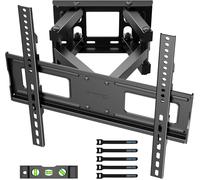VornixorSarlshop-Support Mural TV Orientable et Inclinable pour Téléviseur LED/LCD/Incurvée de 23-70 Pouces, Support TV Mouvement Complet avec Double Bras Capable à Tenir 45 kg, VESA 400x400mm