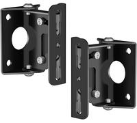 VornixorSarlshop-Support Mural Universel pour Haut-parleurs, Fixation Murale inclinable orientable réglable Haut-Parleur Support pour Enceintes jusqu'à 20kg, Noir